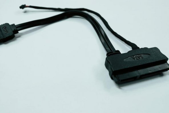 7+15 Pin Power+Data to Sata Data+5 Pin Power Kablo ürün görseli 1