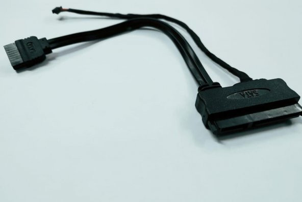 7+15 Pin Power+Data to Sata Data+5 Pin Power Kablo - Resim 2