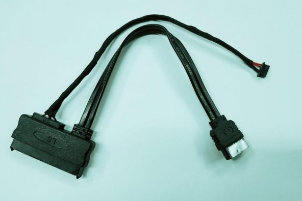 7+15 Pin Power+Data to Sata Data+5 Pin Power Kablo - Resim 5