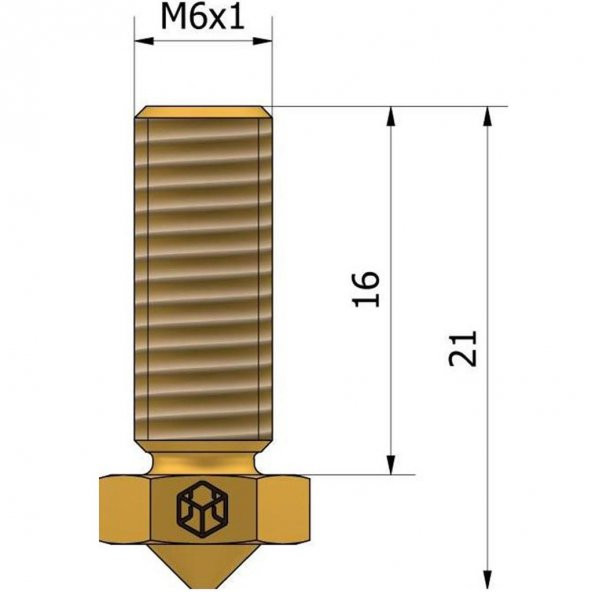 CSA Volcano Nozzle 1.0 mm - Resim 2