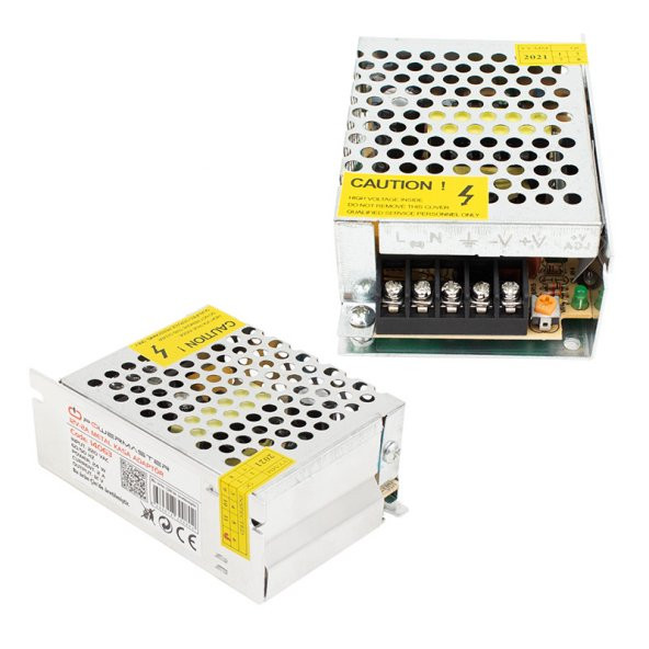 12 VOLT - 2 AMPER - 24 WATT METAL KASA ADAPTÖR (3984) - Resim 2