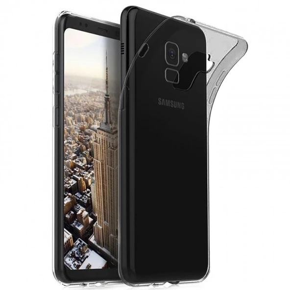 Samsung Galaxy S9 Plus Kılıf Soft Silikon Şeffaf-Siyah Arka Kapak ürün görseli 1