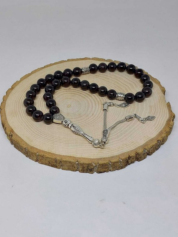 Lal (Granat) (Garnet) Taşı Tesbih 10mm (37035) ürün görseli 1