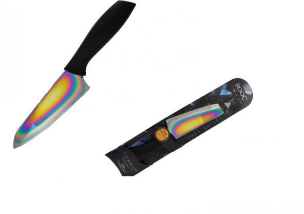 Rooc titanyum şef bıçak 2 li - çok amaçlı yemek - sebze bıçağı 28 cm.st-03 ürün görseli 1