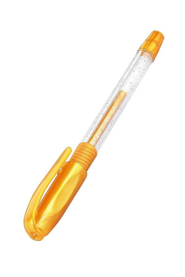 Simli Jel Kalem Altın Sarı 1.0mm 1 Adet Glitter Gel Simli Tükenmez Kalem Altın Gold Renk ürün görseli 1
