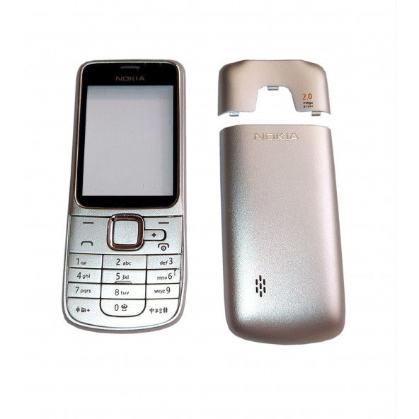 Nokia 2710 Kapak Nokia 2710 uyumlu Gri Renk Ön Kapak Arka Kapak Tuş Takımı ürün görseli 1