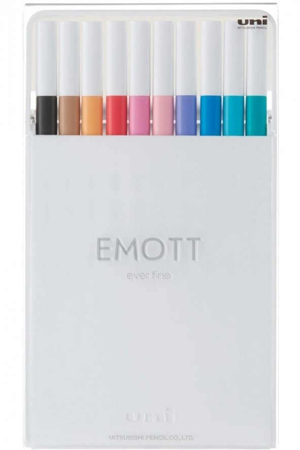 Uni Fıneliner Emott 0.4 Pastel Renkler 10 Lu Pem-sy/10c.02 ürün görseli 1