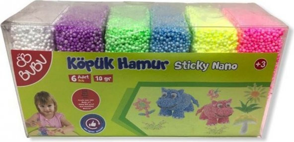 Bubu Bu-Bu Games Köpük Hamur 6X10GR ürün görseli 1