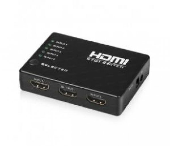 Dark Full HD 4 Giriş 1 Çıkışlı Uzaktan Kumandalı HDMI Switch (Seçici) ürün görseli 1