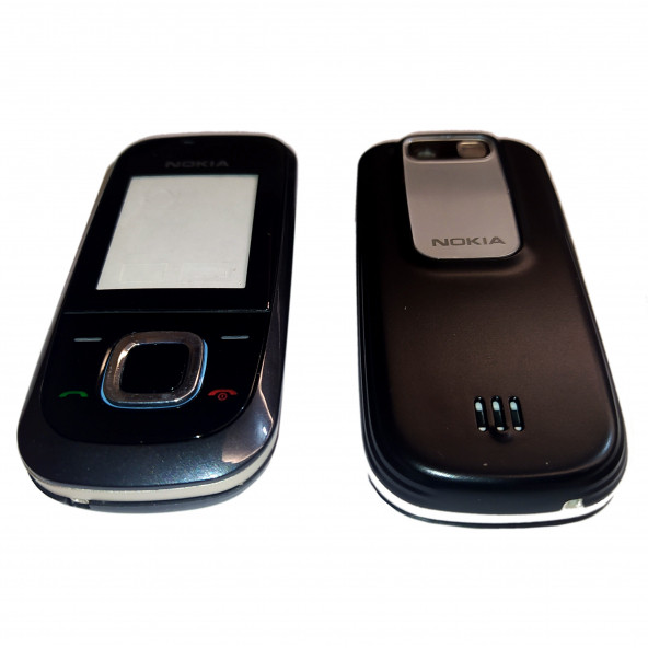 Nokia 2680s Full Kasa Kapak Tuş Takımı Nokia 2680s Uyumlu Siyah Renk Orta Kasa Ön Kapak Arka Kapak ürün görseli 1
