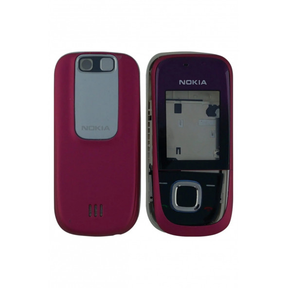 Nokia 2680s Full Kasa Kapak Tuş Takımı Nokia 2680s Uyumlu Kırmızı Renk Orta Kasa Ön Kapak Arka Kapak ürün görseli 1