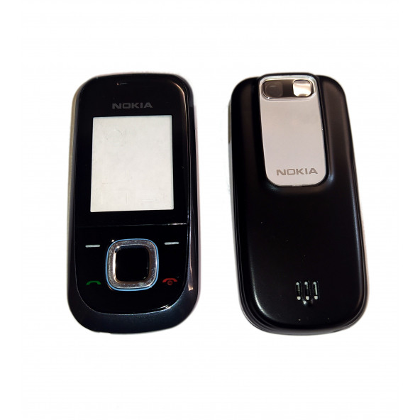 Nokia 2680s Kapak Nokia 2680s uyumlu Siyah Renk Ön Kapak Arka Kapak Tuş Takımı ürün görseli 1