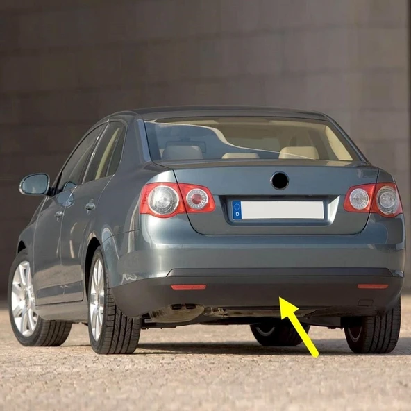 VW Jetta 2006-2010 Arka Tampon Alt Eki Spoyleri 1K5807521B ürün görseli 1