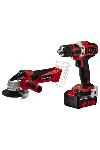Einhell TE-TK 18/2 Li Kit (CD+AG) Akülü Kombo Set - Resim 2