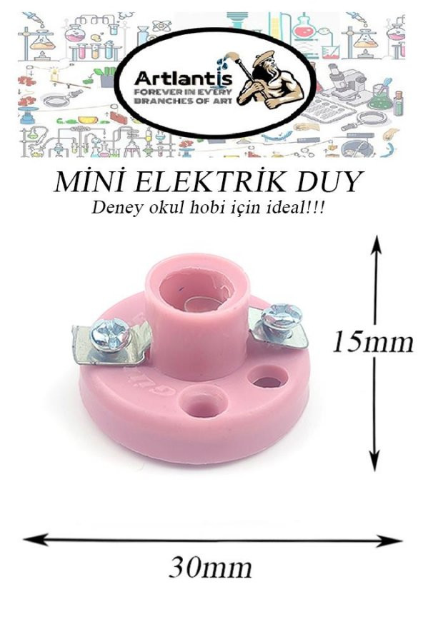 Mini Duy 20 Adet Deney Duyu Proje İçin Küçük Ampul Yuvası Minyonet Duy Okul Sınıf Elektrik Devre Deney Duyusu ürün görseli 1