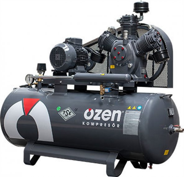 ÖZEN PİSTONLU KOMPRESÖR TK 150/2*60 M 220V 150 LT 1,5 HP 2 SİLİNDİRLİ ürün görseli 1