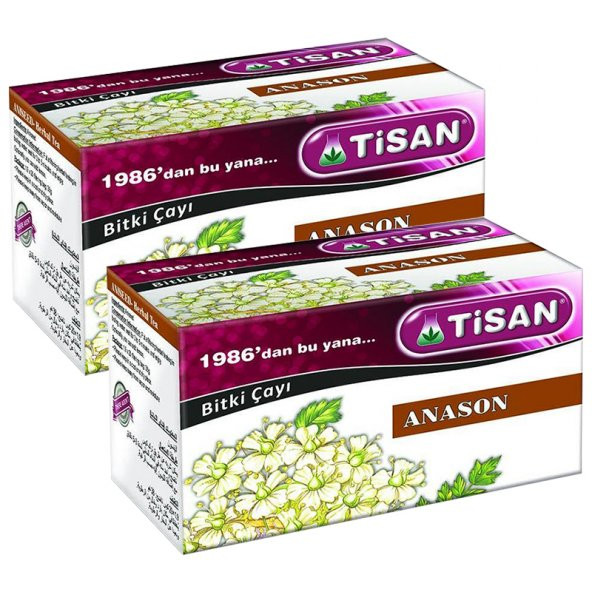 Tisan Anason Bitki Süzen Poşet Çay 2 x 20'li ürün görseli 1