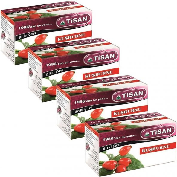Tisan Kuşburnu Bitki Süzen Poşet Çay 4 x 20'li ürün görseli 1
