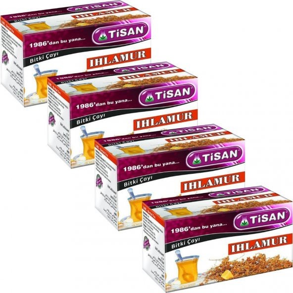 Tisan Ihlamur Bitki Süzen Poşet Çay 4 x 20'li ürün görseli 1