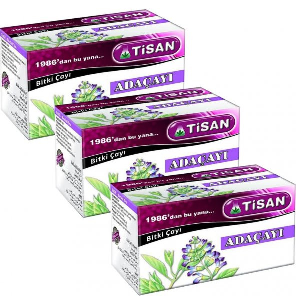 Tisan Adaçayı Bitki Süzen Poşet Çay 3 x 20'li ürün görseli 1