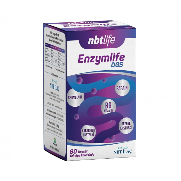 Nbt Life Enzymlife Dgs 60 Kapsül ürün görseli 1