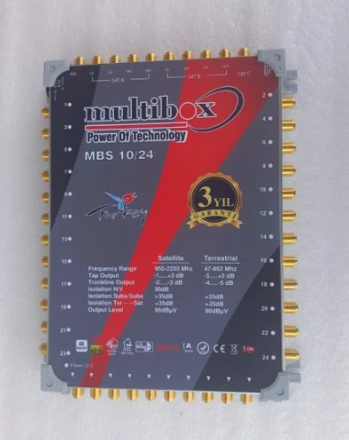 Multibox Çanak Anteni Merkezi Uydu Santrali 10/16, 12v  Kaskatlı ürün görseli 1