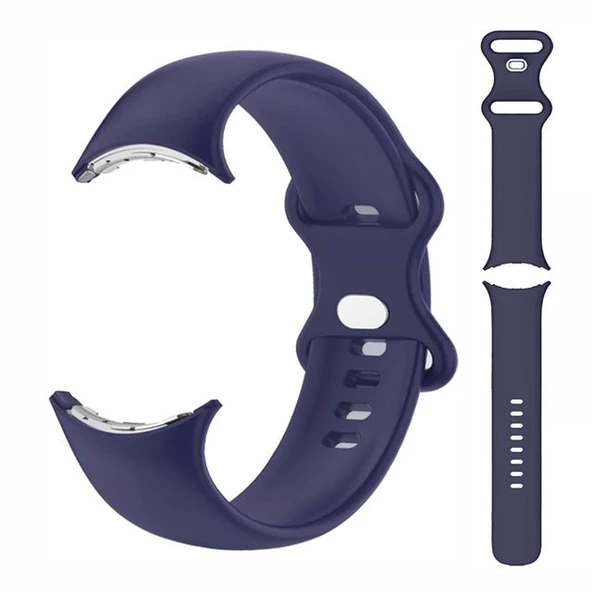 Gpack Google Pixel Watch Kordon Mat Klasik Silikon sc1 - Resim 3