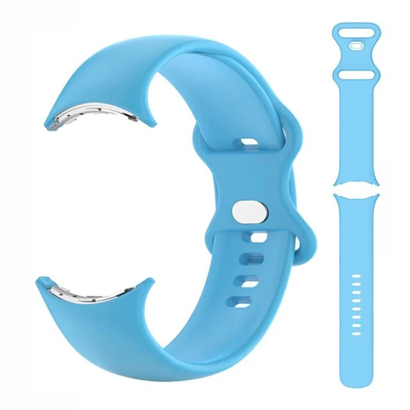 Gpack Google Pixel Watch Kordon Mat Klasik Silikon sc1 - Resim 4