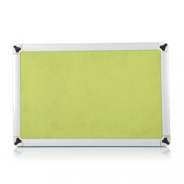 90x120 Duvara Monte Kumaşlı Pano Metal Çerçeveli Yeşil ürün görseli 1