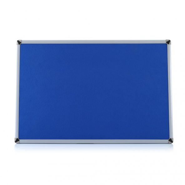 90x120 Duvara Monte Kumaşlı Pano Metal Çerçeveli Mavi ürün görseli 1