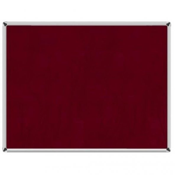 90x120 Duvara Monte Kumaşlı Pano Metal Çerçeveli Bordo ürün görseli 1