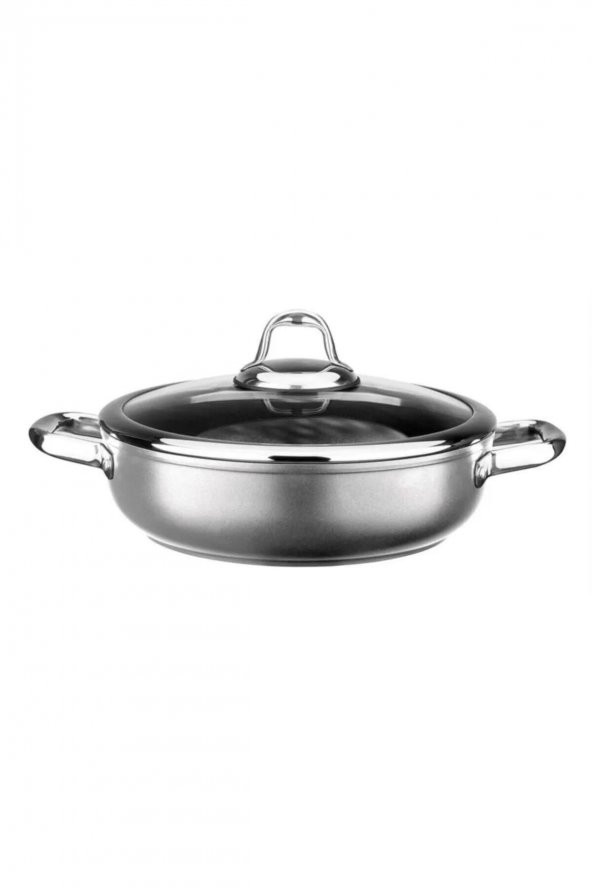 LEGGNO MST2828ST24GR MASTER TITANIUM SIĞ TENCERE GRİ 24CM ürün görseli 1