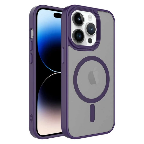 Gpack Apple iPhone 12 Pro Kılıf Flet Wireless Şarj Özellikli Mat Arka Yüzey ürün görseli 1