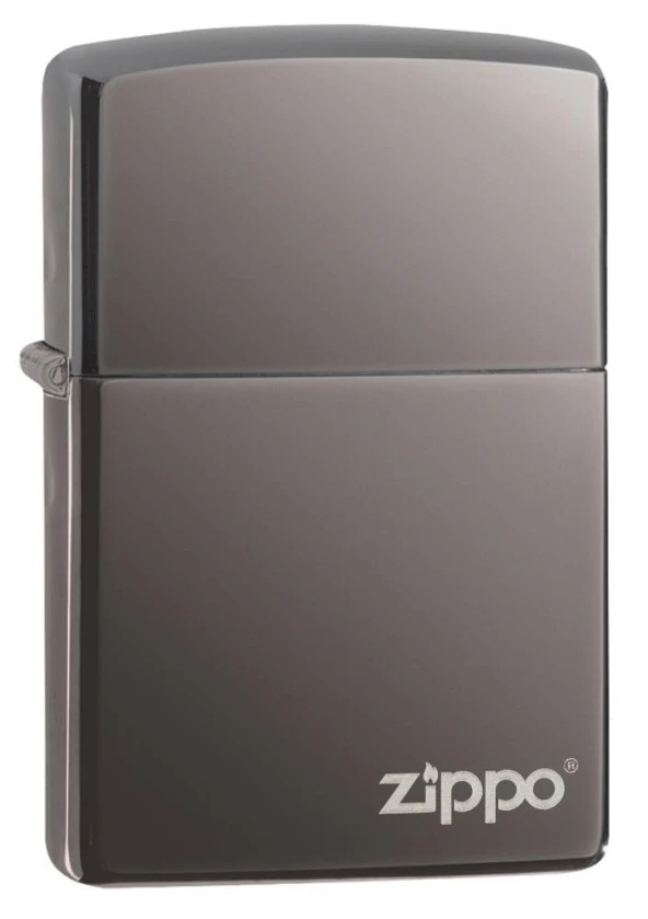 Zippo Ice Black Çakmak Logolu Parlak ürün görseli 1
