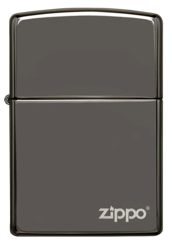 Zippo Ice Black Çakmak Logolu Parlak - Resim 2