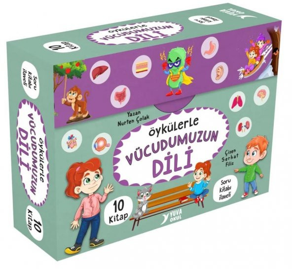 Yuva 3. ve 4. Sınıf Öykülerle Vücudumuzun Dili 10 Kitap ürün görseli 1