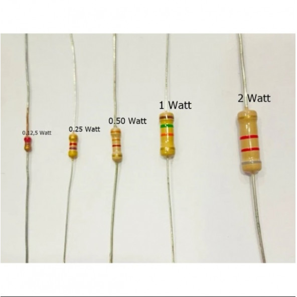 OEM 15 Kr (Kiloohm) Direnç 1 Watt (5 Adet) - Resim 3