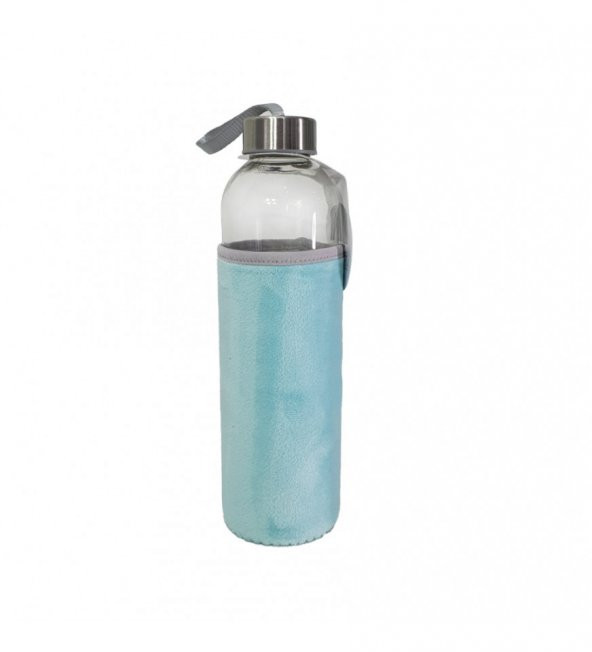Peluş Kılıflı Cam Matara 750 Ml - Resim 3