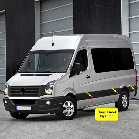 VW Crafter 2006-2016 Yan Çamurluk Etek Lamba Camı Sarı 2E0945061C ürün görseli 1