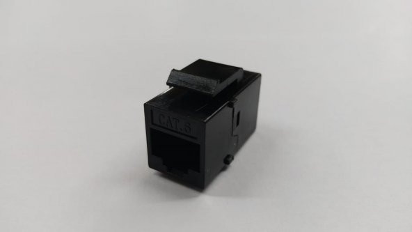 Cat. 6 RJ45 Dişi - Dişi Keystone Ara - Siyah ürün görseli 1