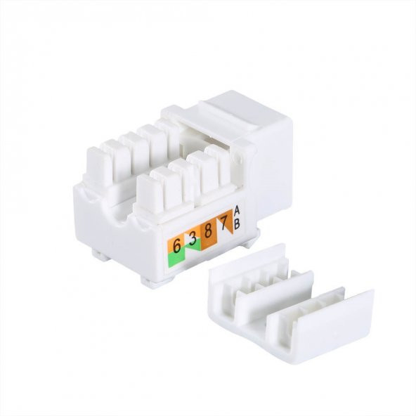 Cat. 6 RJ45 90 Derece Keystone Konnektör - Resim 2
