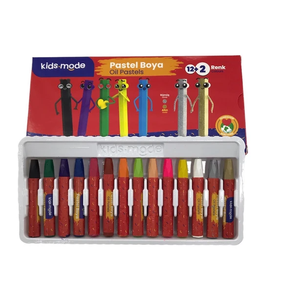 Kids Mode 12+2 Pastel Boya - Resim 3