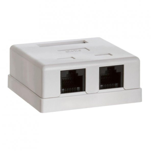 Cat. 6 RJ45 Çiftli Data Kutusu (Dolu) ürün görseli 1