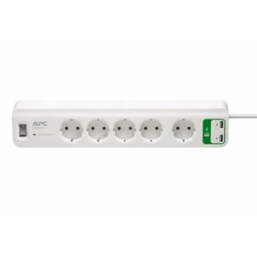Schneider Electric APC PM5U-GR 918 Joule Anahtarlı USB'li 1.8 m 5'li Akım Korumalı Priz ürün görseli 1