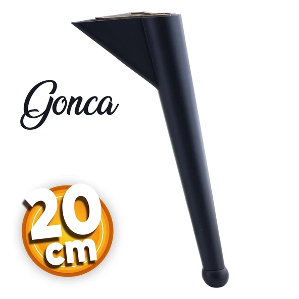 Gonca Lüks Mobilya Kanepe Tv Ünitesi Koltuk Ayağı 20 Cm Siyah Konsol Ayakları ürün görseli 1