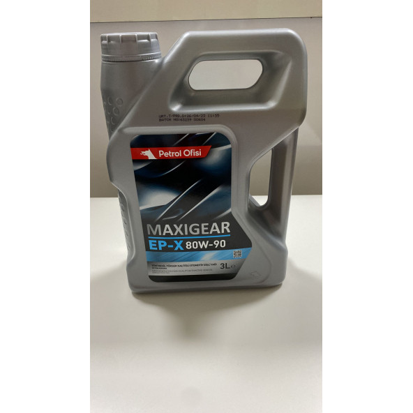 Petrol Ofisi EP-X Maxigear  80w-90 3 lt 2026 ürt. ürün görseli 1