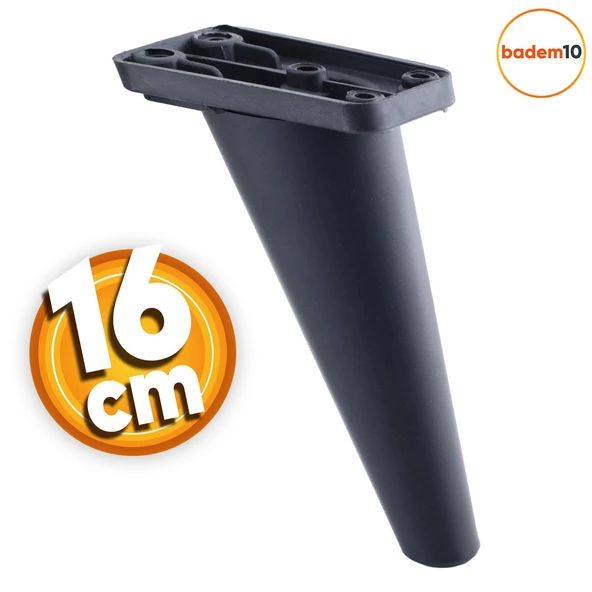 Regnum Lüks Mobilya Kanepe Sehpa Tv Ünitesi Koltuk Ayağı 16 Cm Siyah Baza Ayakları ürün görseli 1