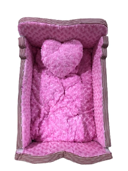 Diktörtgen Yumuşak Tüylü Kedi Köpek Yatak 50x73x30 cm ürün görseli 1