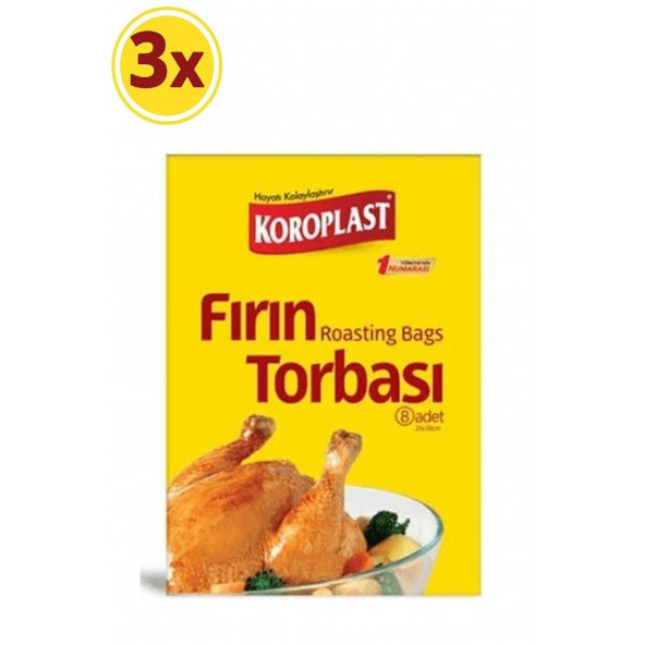 Koroplast Fırın Torbası 8 Li x 3 Adet ürün görseli 1