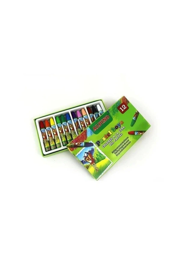 Alpino 12 Renk Karton Kutu Pastel Boya ürün görseli 1